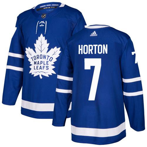 Adidas Maple Leafs #7 Tim Horton Blue Home Authentic Stitched NHL Jersey